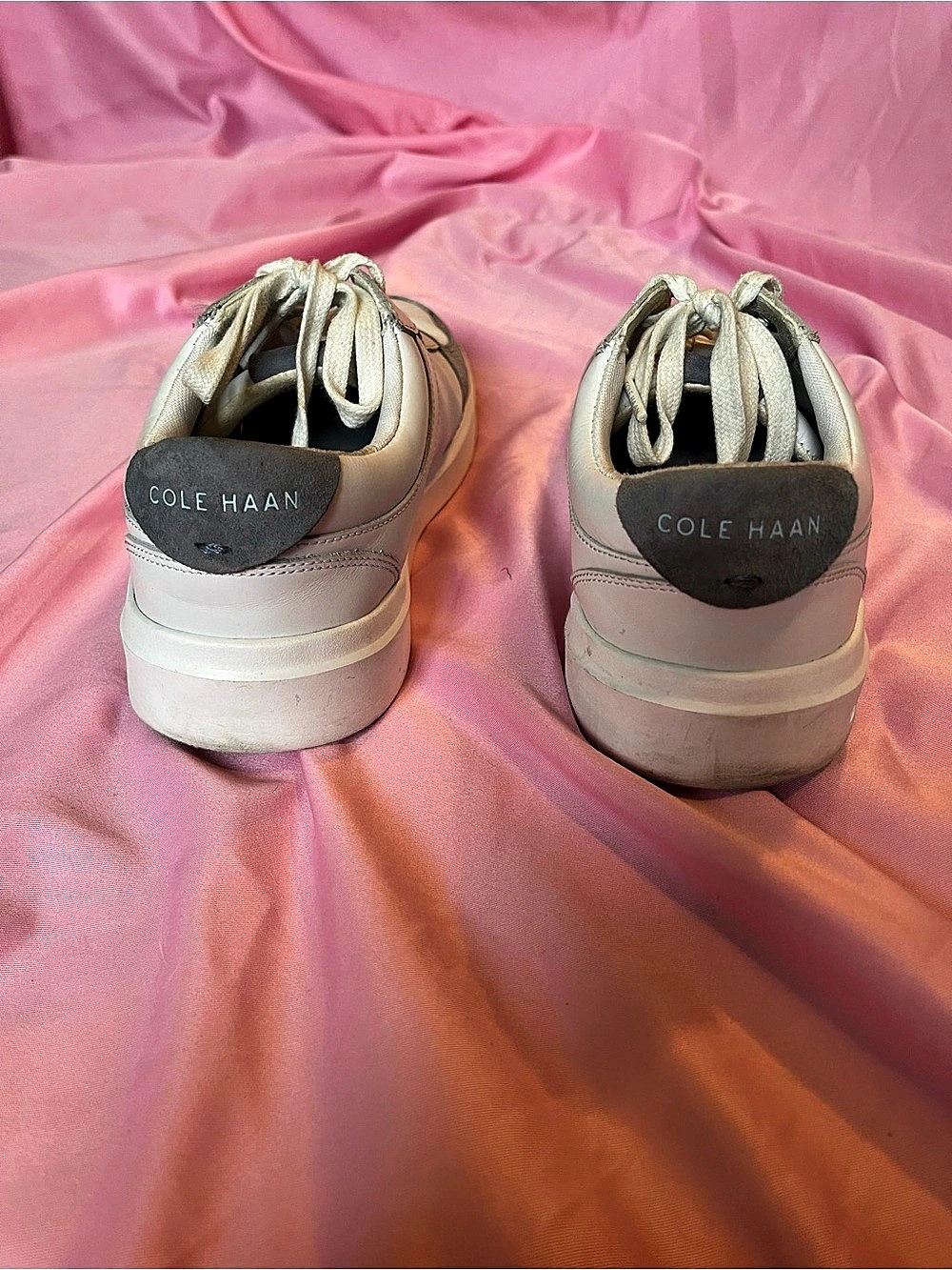 Cole Haan GrandPro Tennis Sneaker Women's White & Gray Sneakers